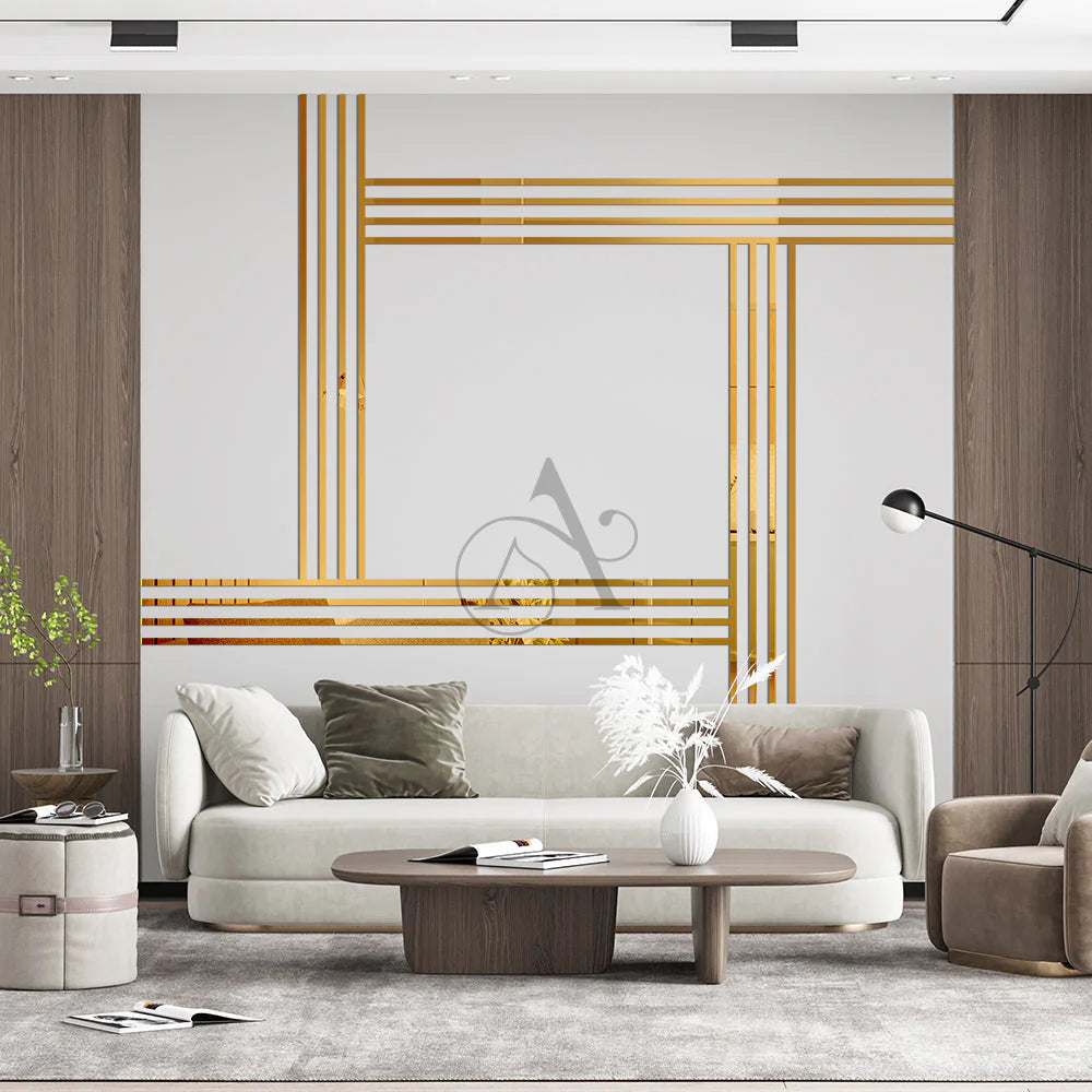 Acrylic Strips Mirror Wall Decor & Home Decor