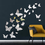Acrylic Mirror Butterfly Wall (3D Mirror)