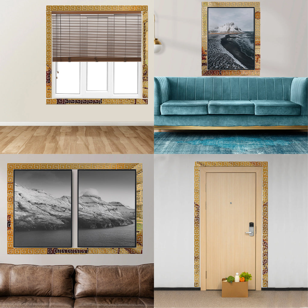 Border Versace Mirror Wall Sticker