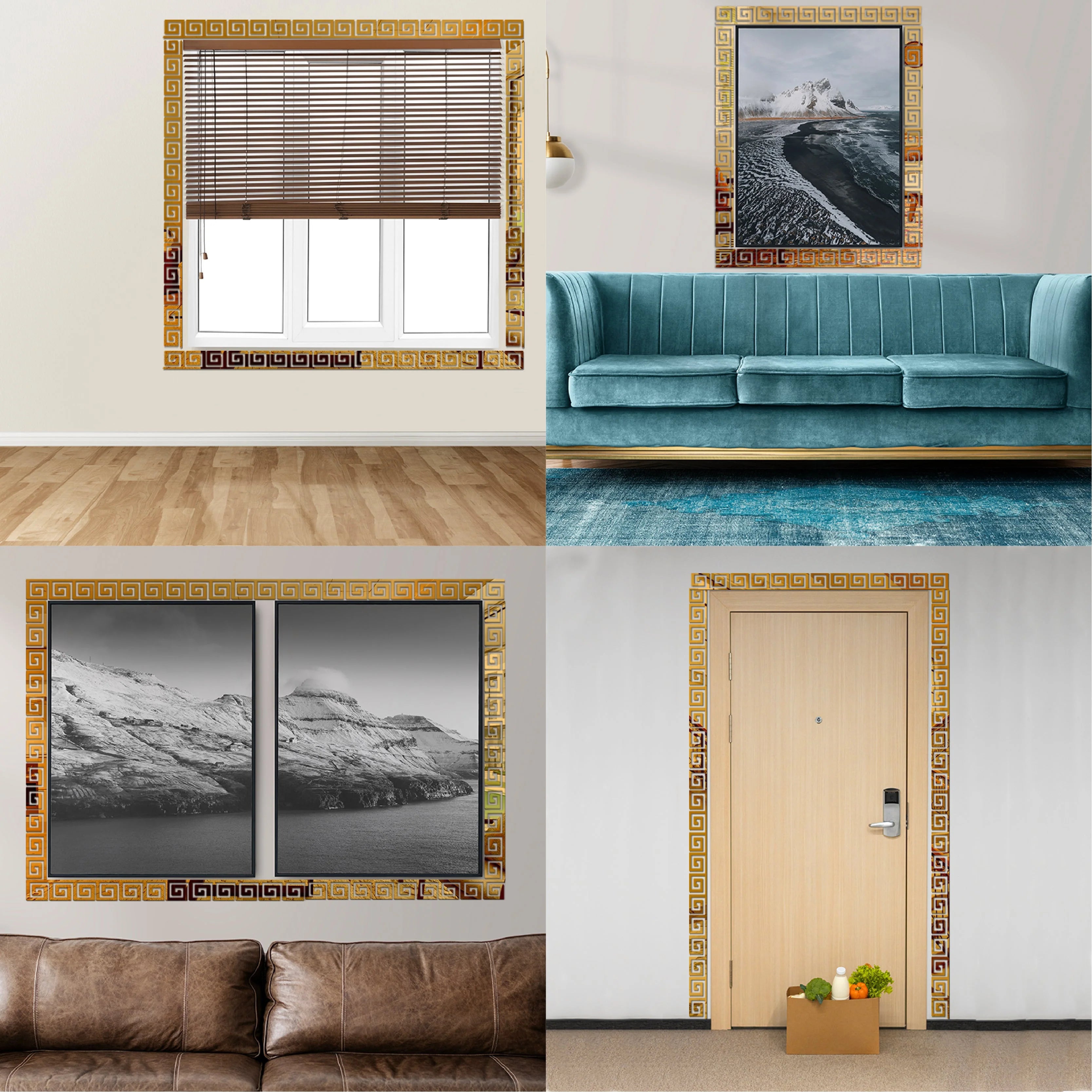 Border Versace Mirror Wall Sticker