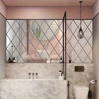 3D Ploygon Acrylic Mirror Wall Sticker