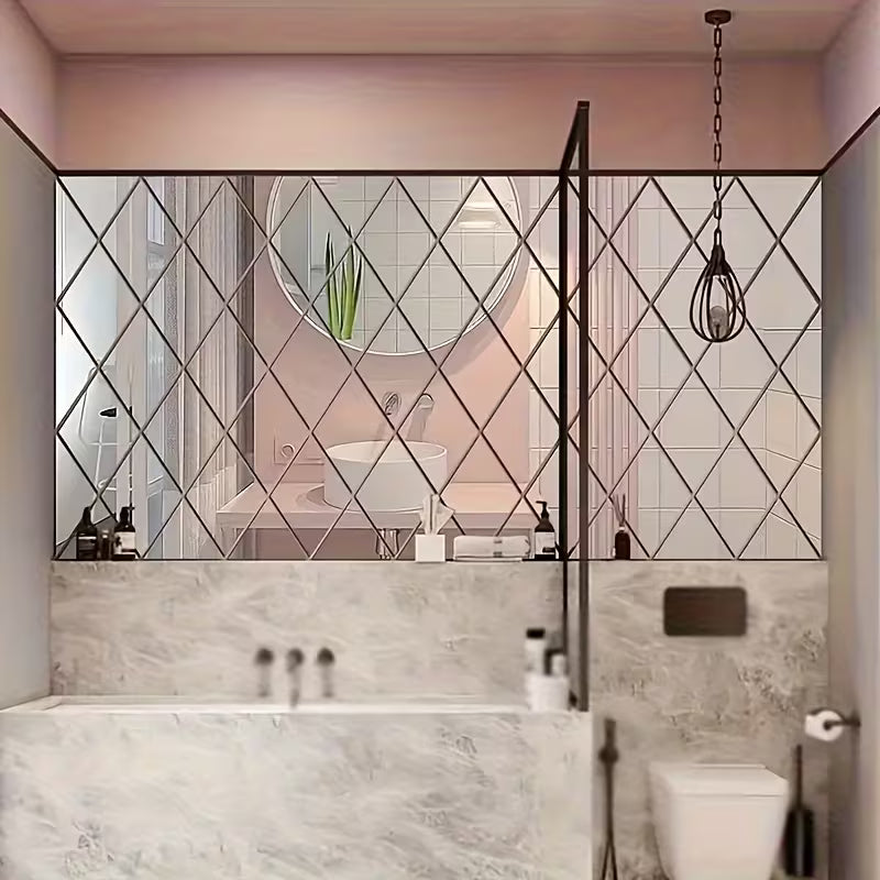 3D Ploygon Acrylic Mirror Wall Sticker