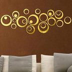 Acrylic Circle Ring Mirror Wall Decor
