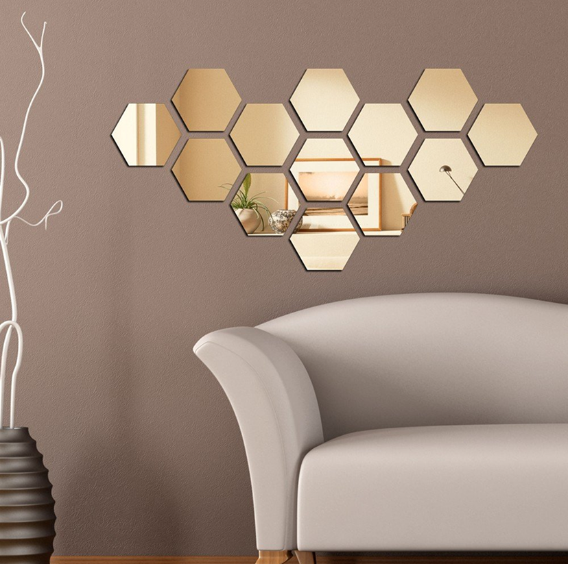 Hexagonal Wall Mirrors