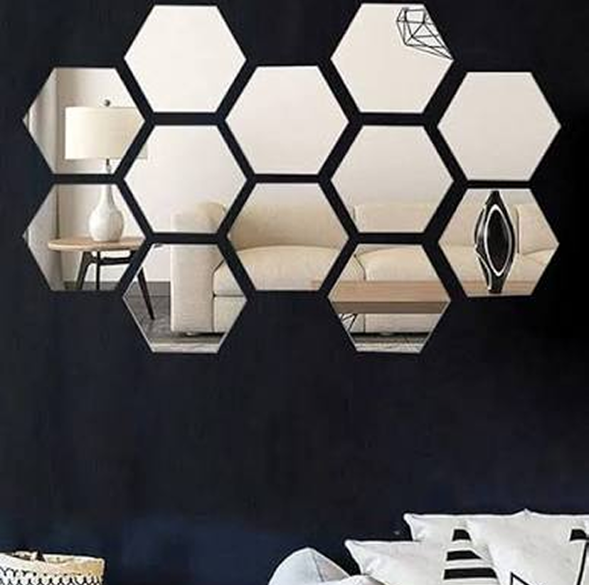 Hexagonal Wall Mirrors