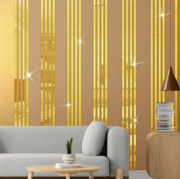 Vertical Strip Acrylic Mirror Wall Decor